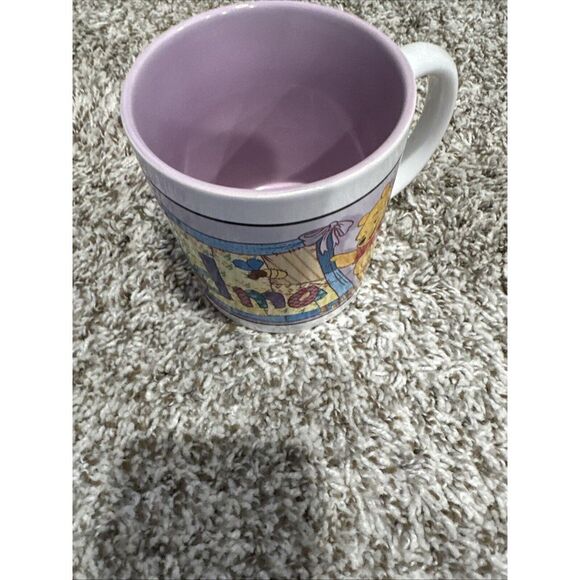 Disney Winnie‎ The Pooh #1 Grandma Quilt 4.5" Tall Jumbo Ceramic Coffee Mug EUC - Picture 1 of 5